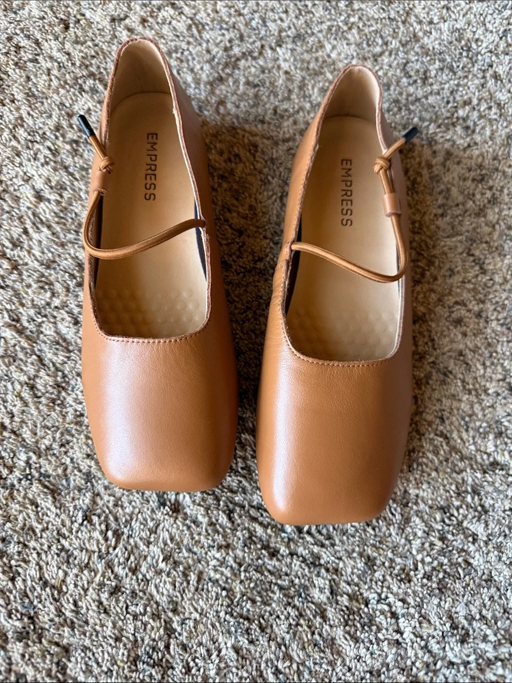 Empress Women's Tan Mary Jane Flats